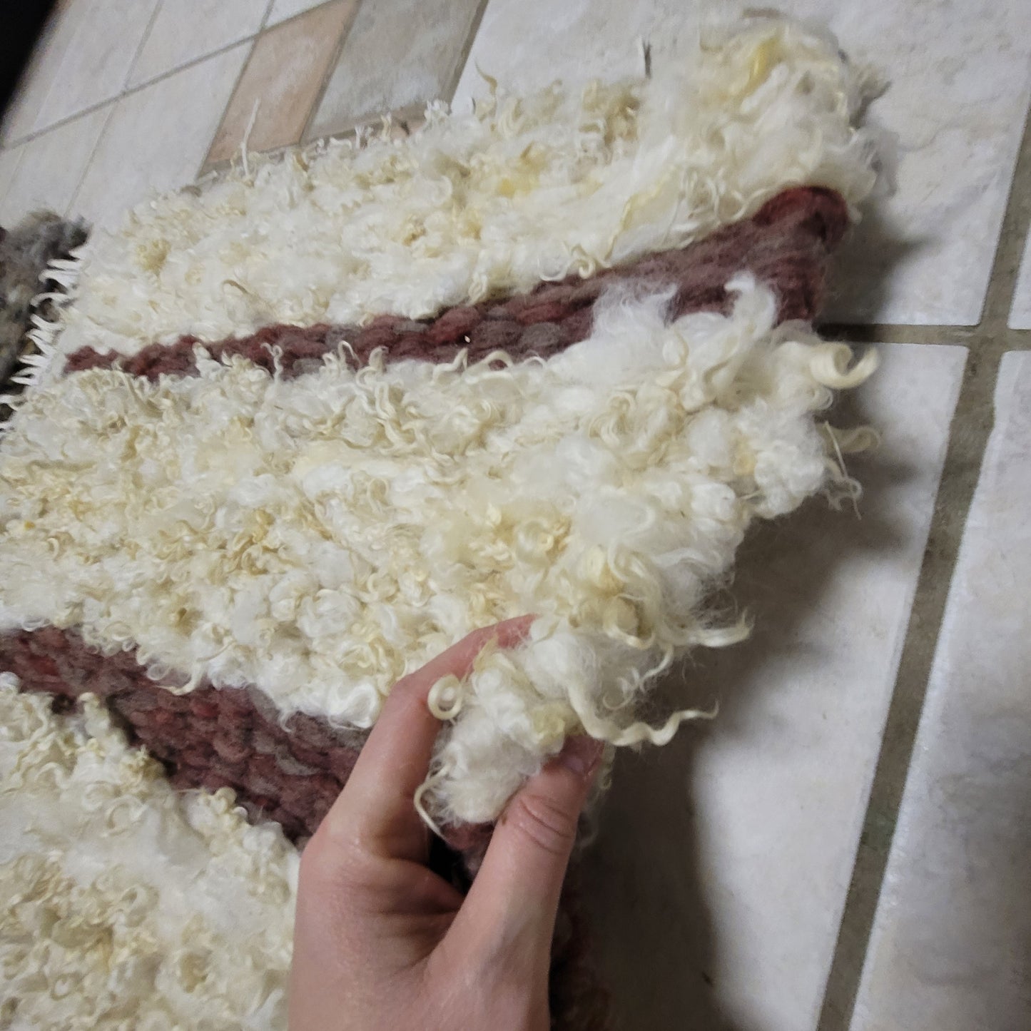 Clotted Cream and Jelly Wool Rug