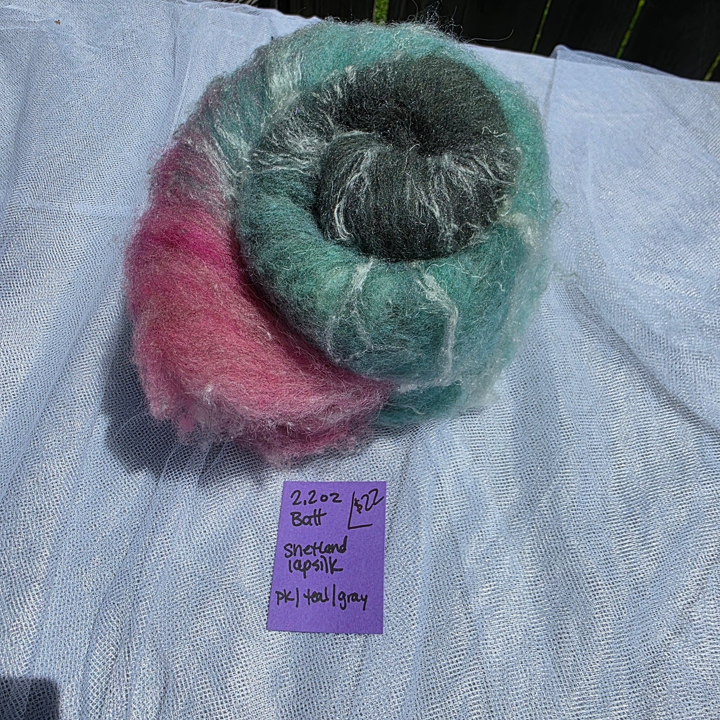 Shetland / Silk Lap Art Batt - PTGLB22
