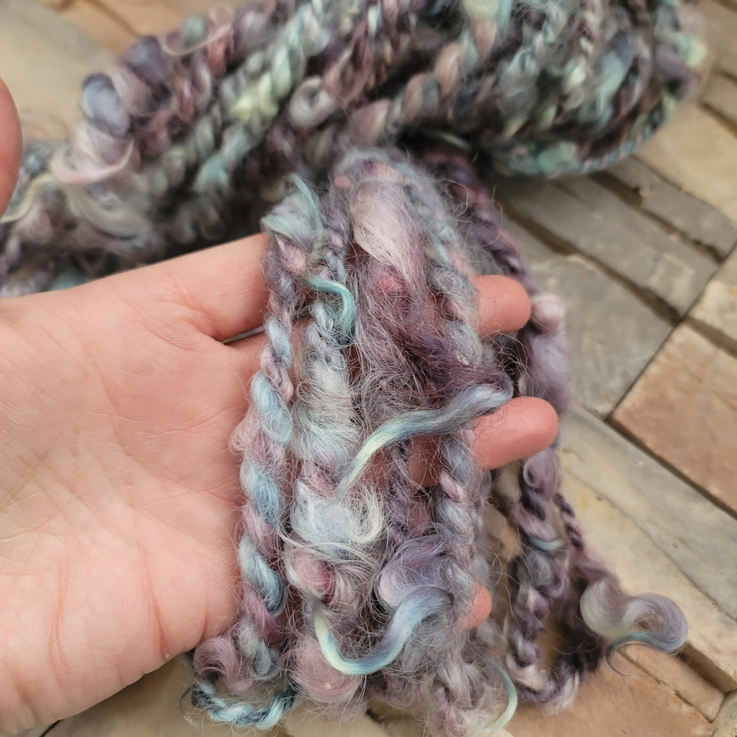 Purple Pop - Handspun Yarn