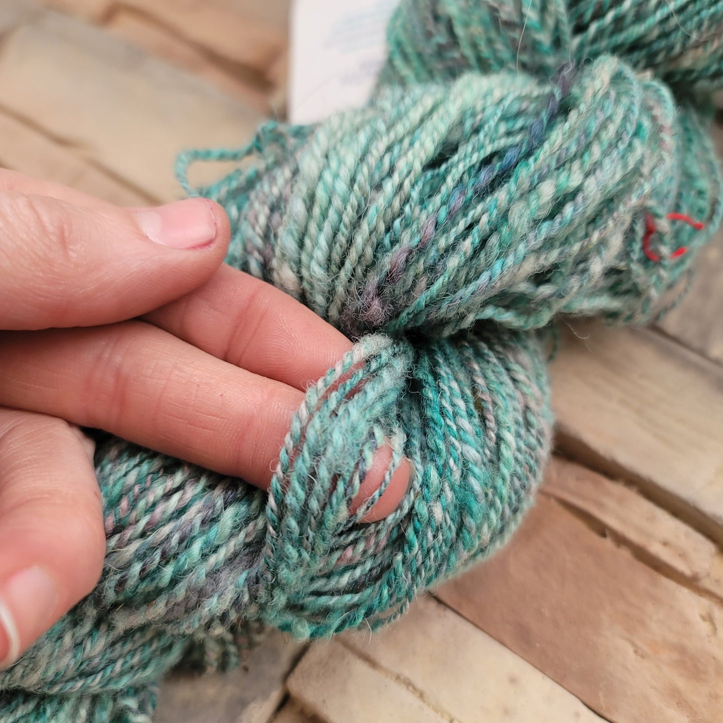 Teal Pop - Handspun Yarn