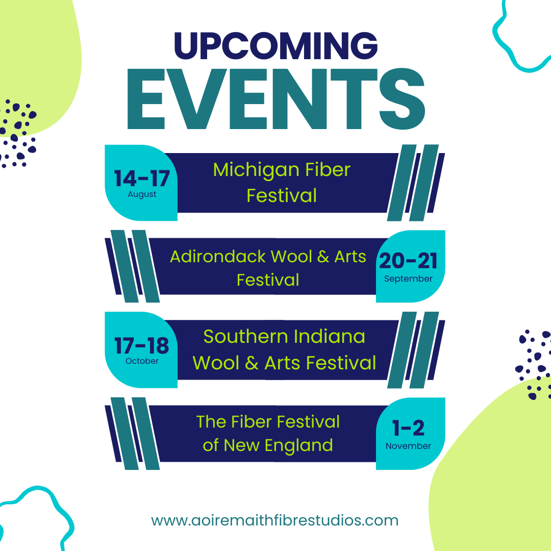 Aoire Maith Fibre Studios Upcoming Events Autumn 2025