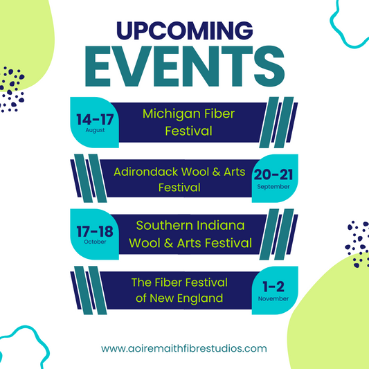 Aoire Maith Fibre Studios Upcoming Events Autumn 2025