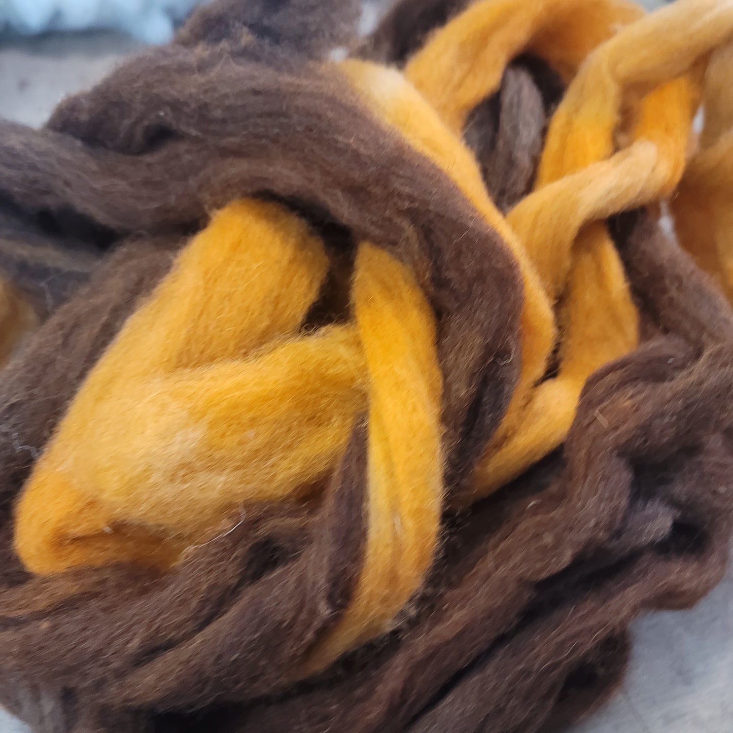 Cheviot & Crossbreed Wool Roving - Double-Dipped Colors