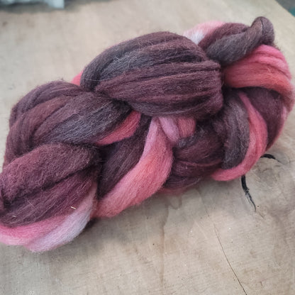 Cheviot & Crossbreed Wool Roving - Double-Dipped Colors