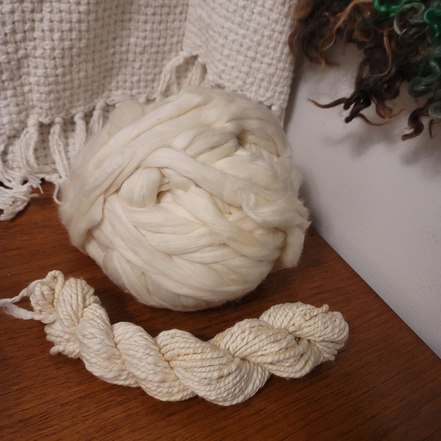 Undyed Cotton Handspun Yarn