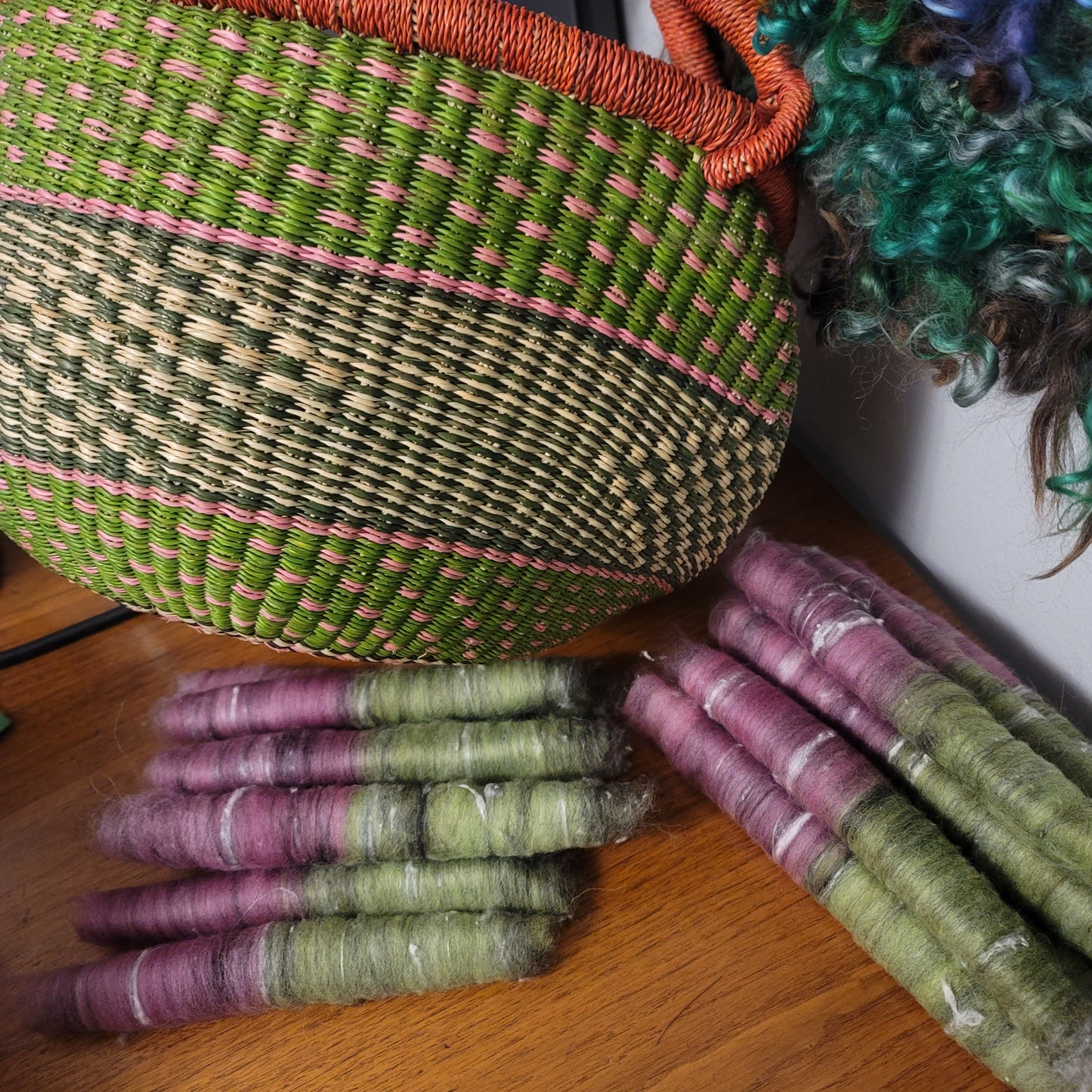 Watermelon Crawl Medium Bolga Basket