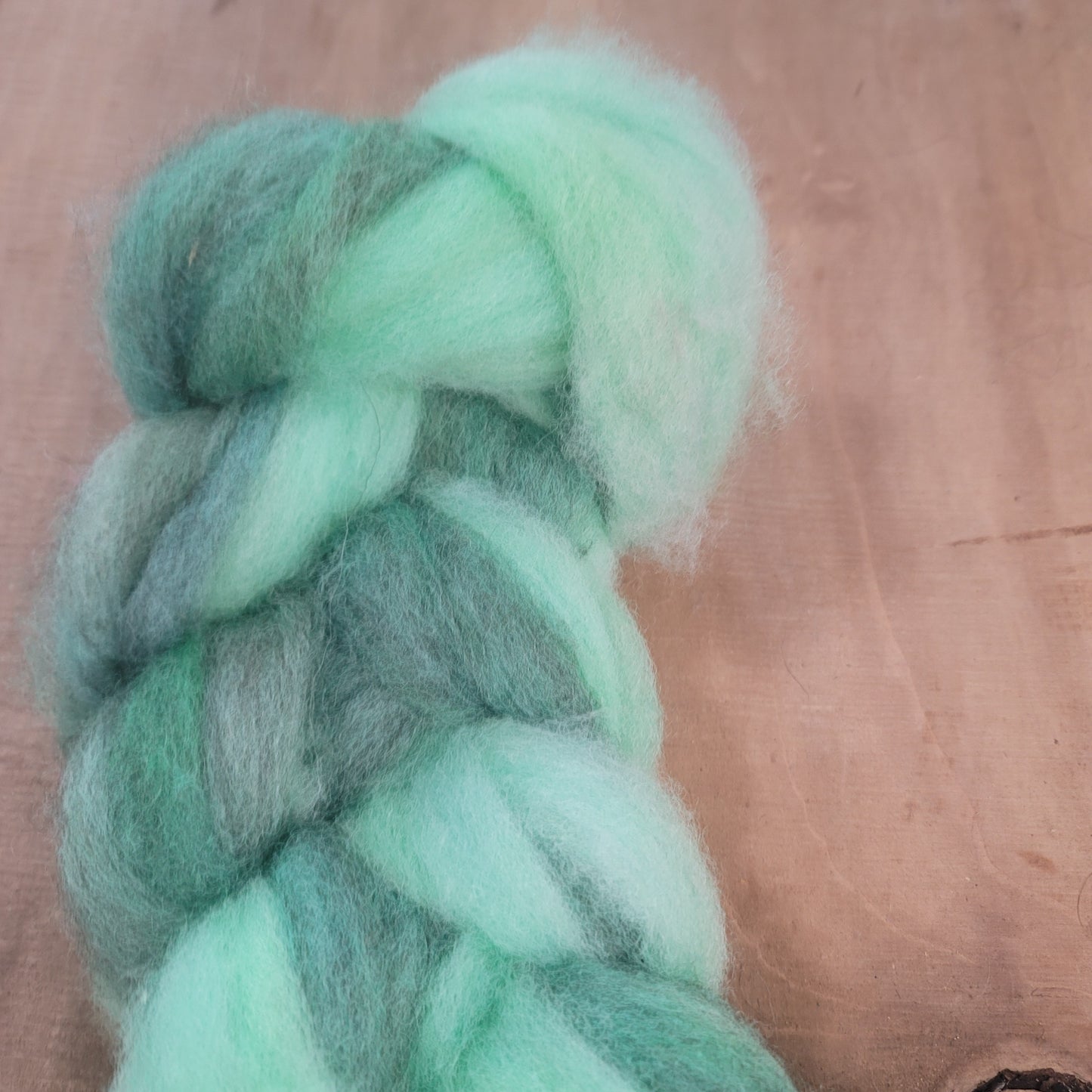 Perendale Wool Roving - Greens