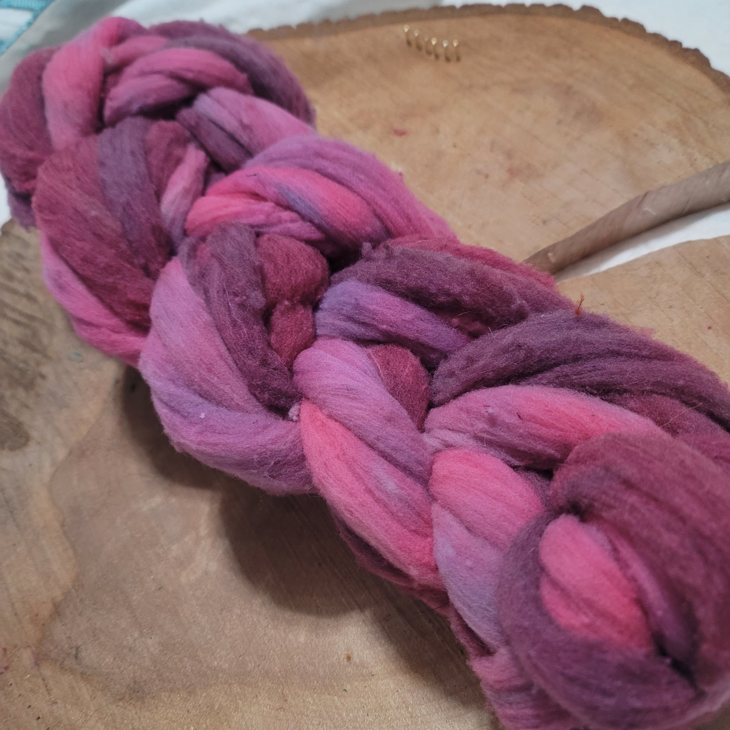 Santa Cruz Sheep Wool - 4oz Two Tone Dyed Braid