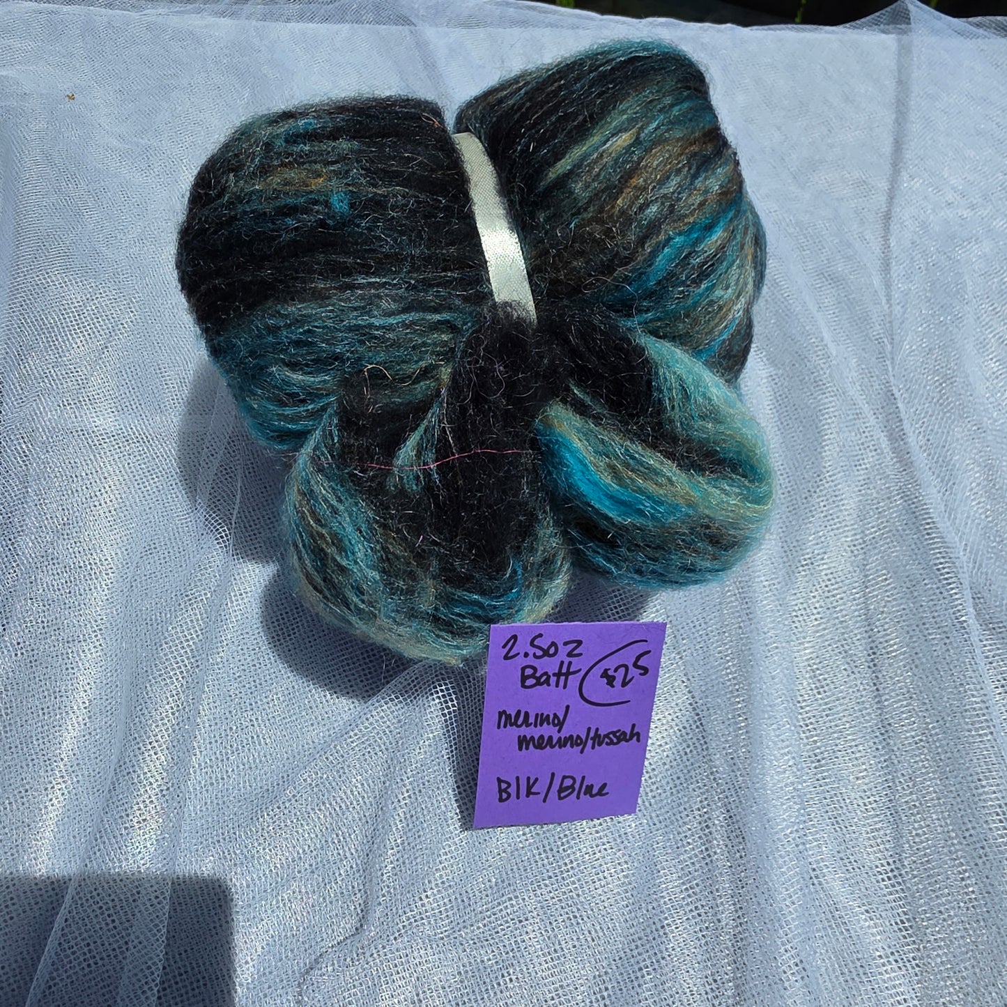 Merino/Merino/Tussah Silk Batt - MMT25