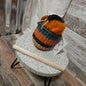 Gratitude Round Bolga Basket with silk hankie - J25