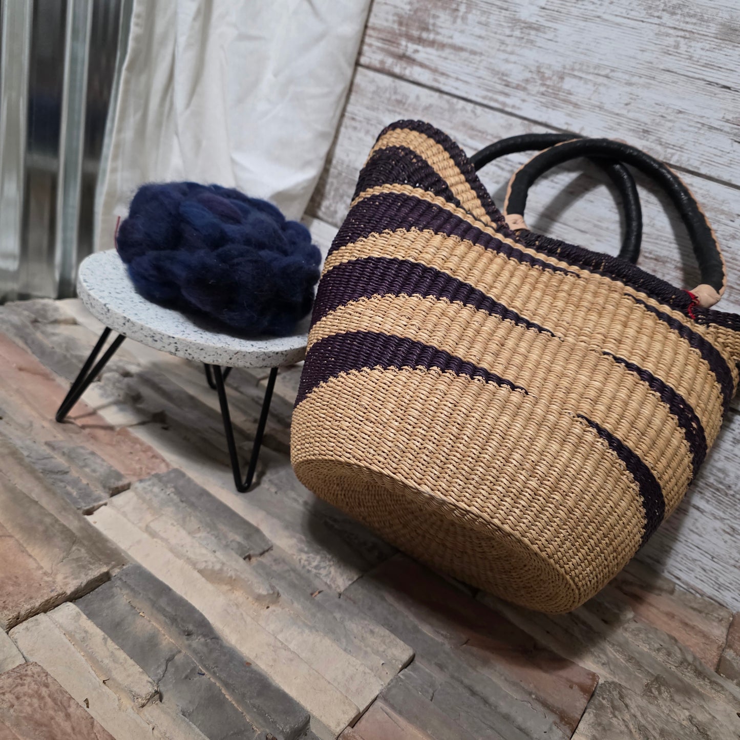 Classic Lines Medium U-Shaped Bolga Basket
