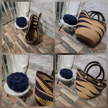 Classic Lines Medium U-Shaped Bolga Basket