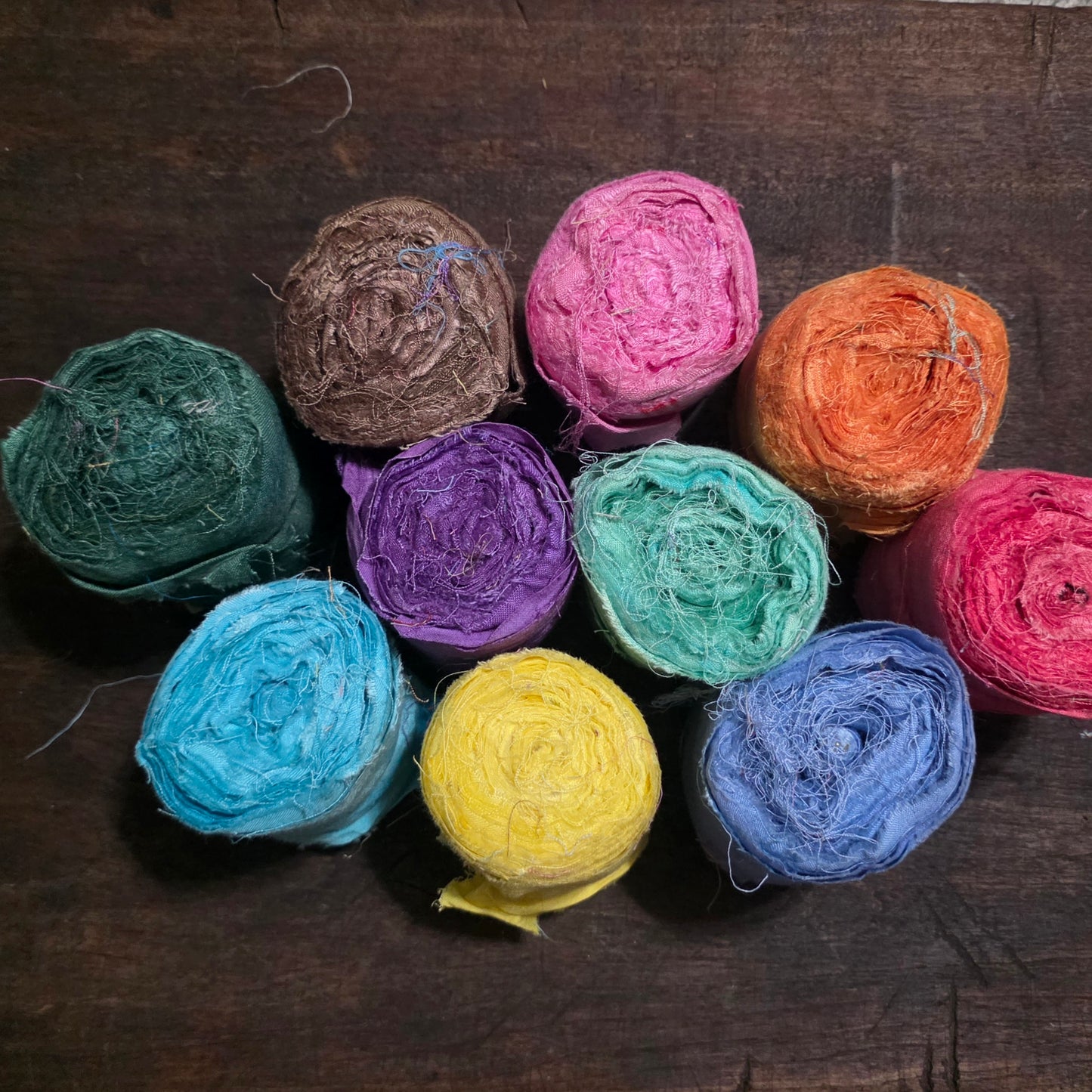 Recycled Dyed Cotton Rolls