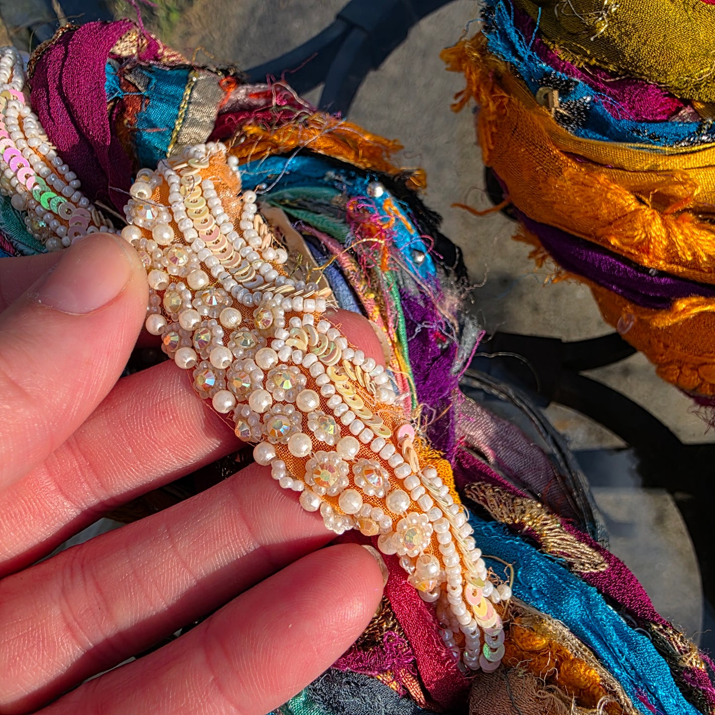 Embellished Sari Yarn