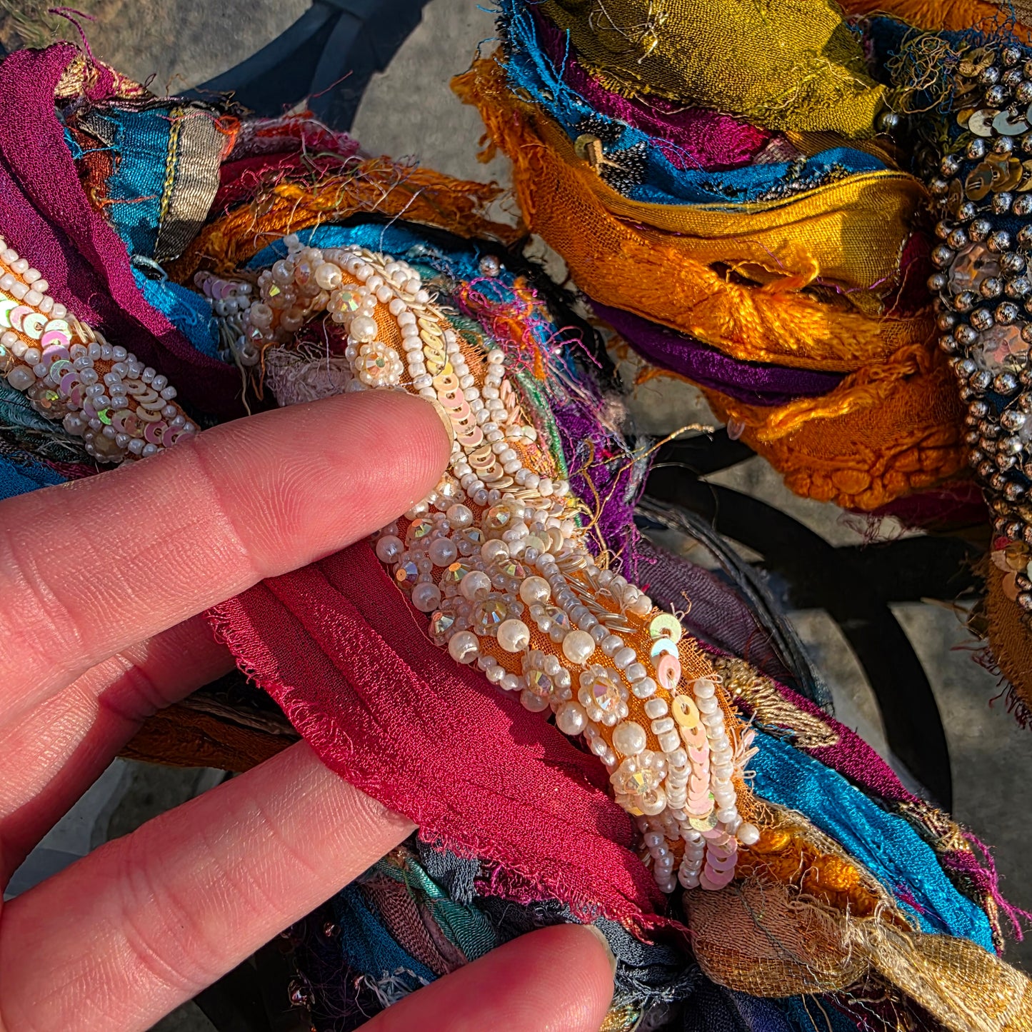 Embellished Sari Yarn