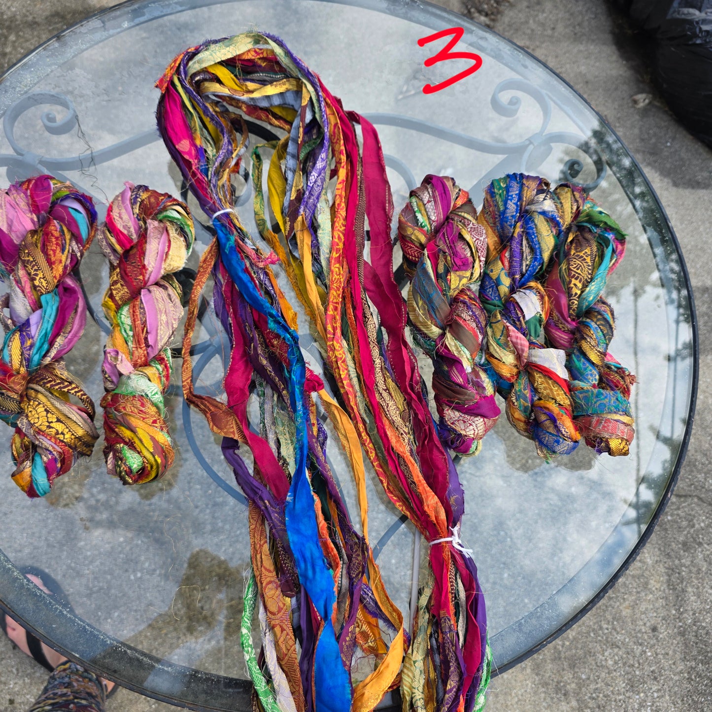 Embroidered Sari Yarn