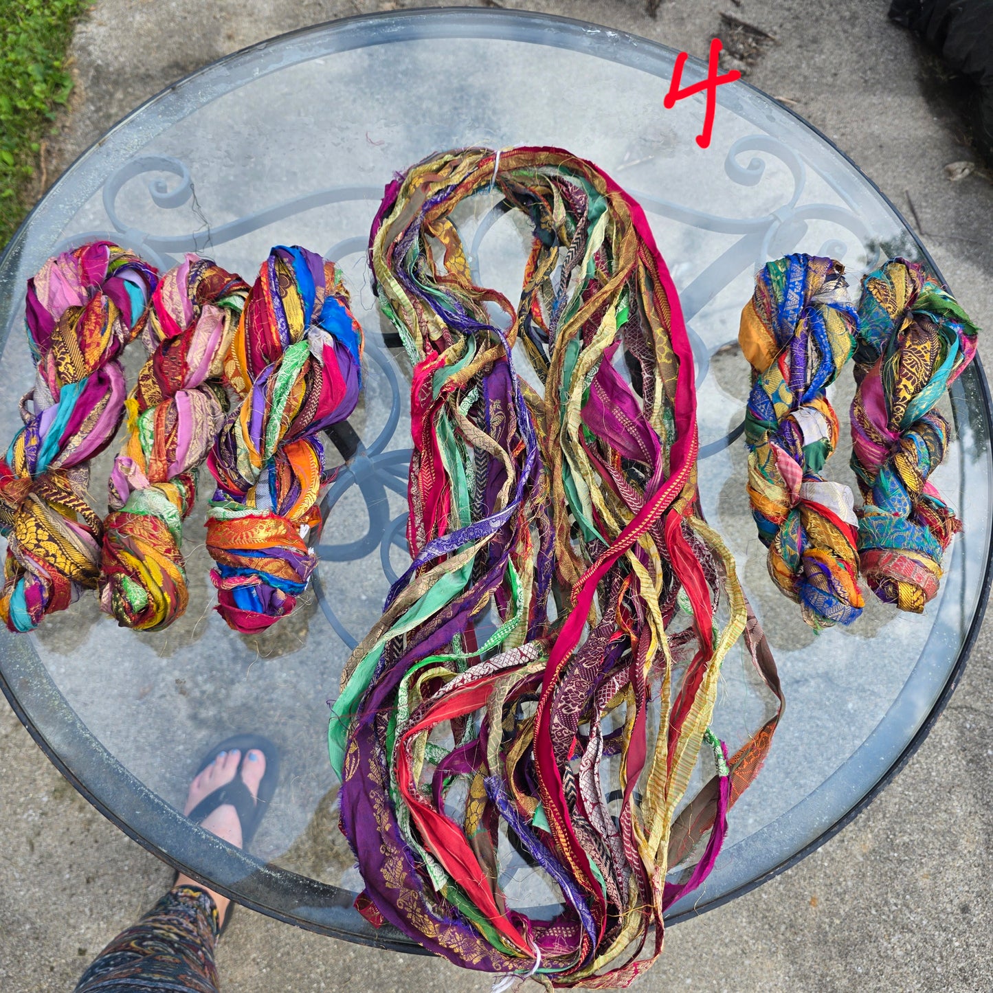 Embroidered Sari Yarn
