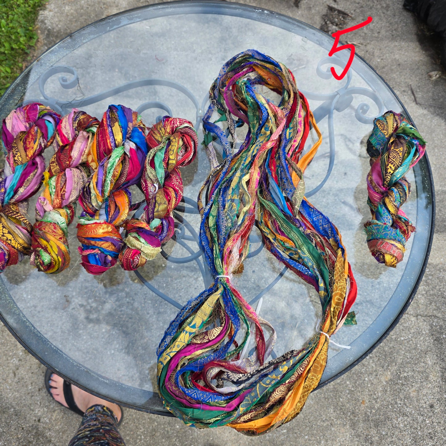 Embroidered Sari Yarn