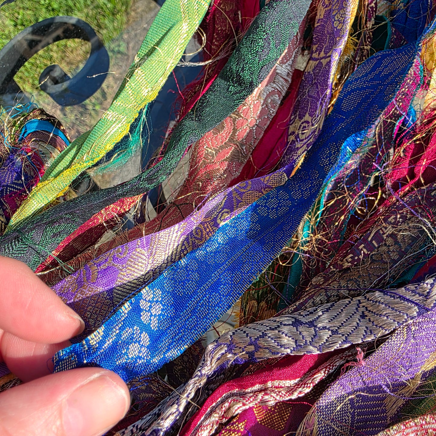 Embroidered Sari Yarn