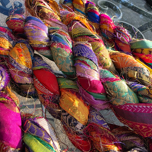 Embroidered Sari Yarn