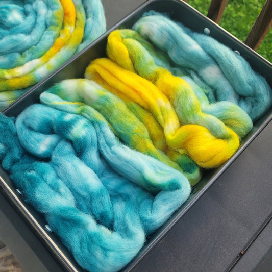 Falkland Islands - Spruce/Ochre/Teal - WAFA June 25 POM - 4oz braid