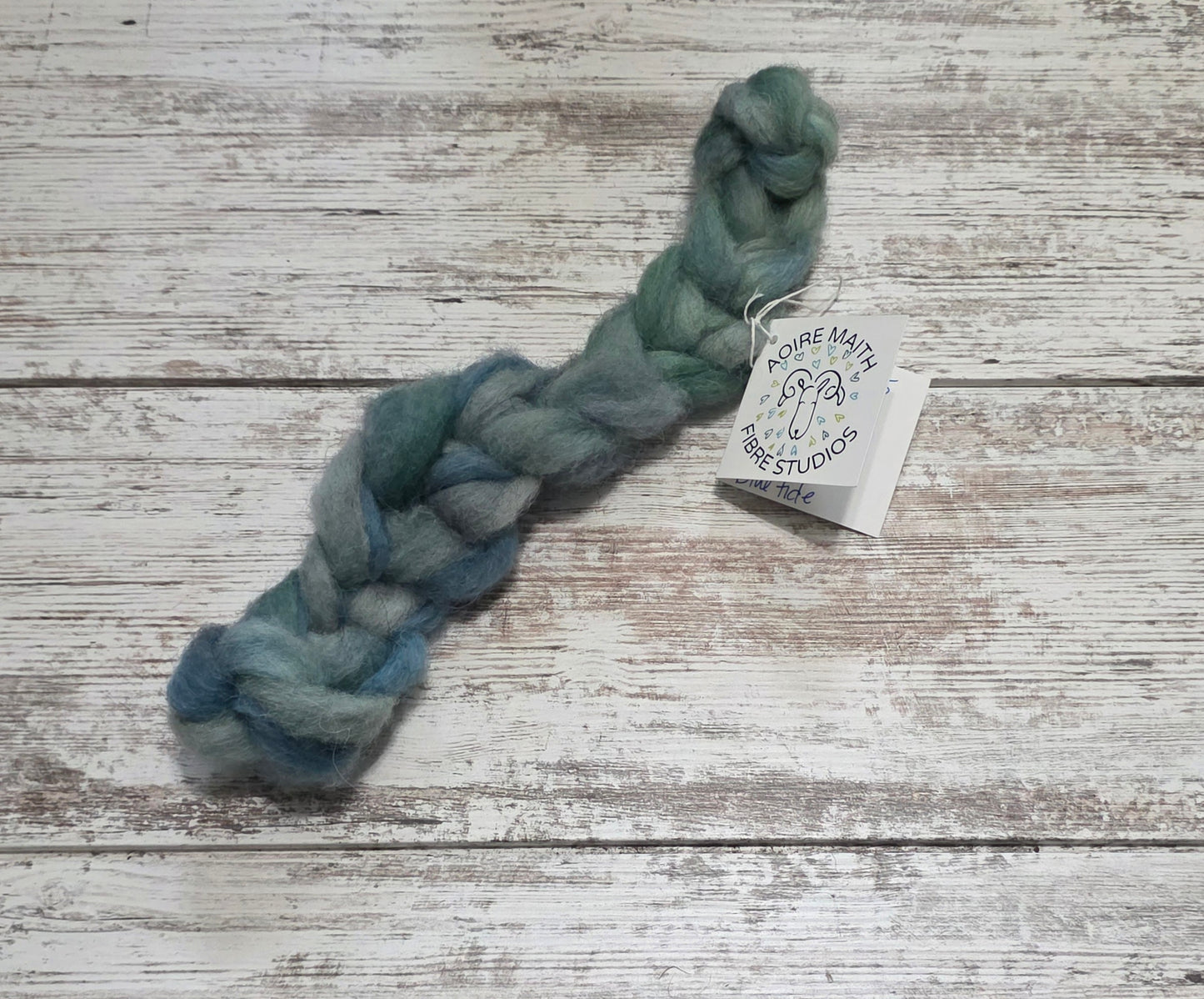 Shetland Wool Roving - Blue Tide